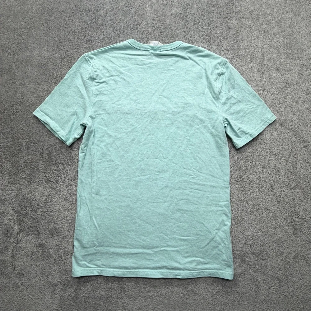 Champion Shirt Mens Medium Green Script Logo Graphic Tee T-Shirt Casual Crewneck - Picture 6 of 6
